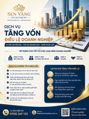 Dịch vụ tăng vốn điều lệ doanh nghiệp tại Tp Hồ Chí Minh